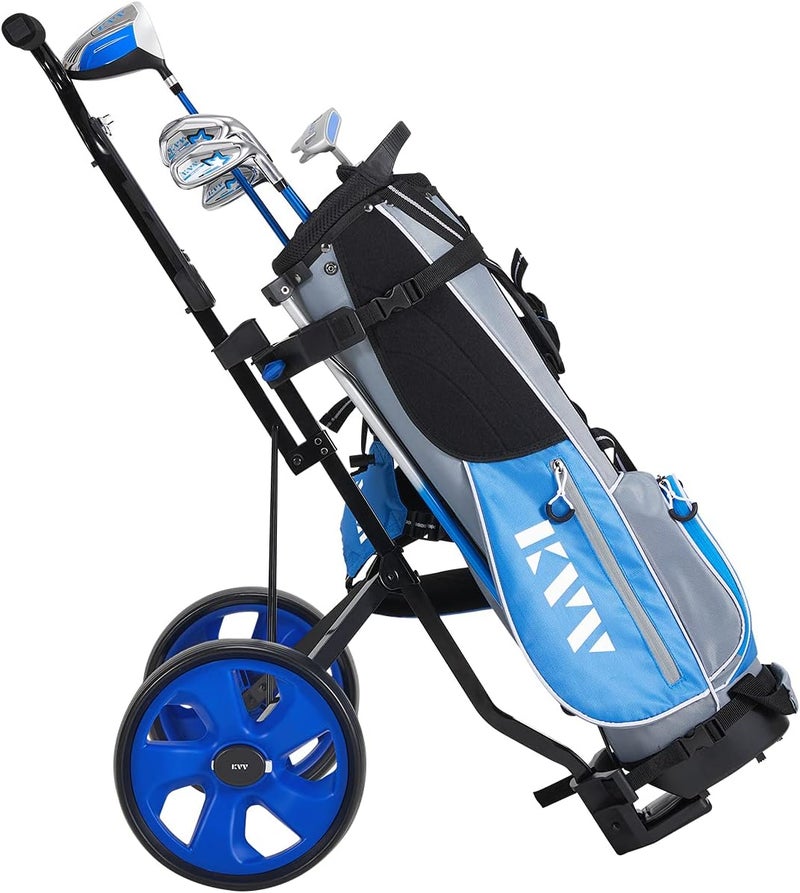 KVV 2-Wheel Junior Golf Cart for 3-10 Years Old Adjustable Upper Bracket - Image 2