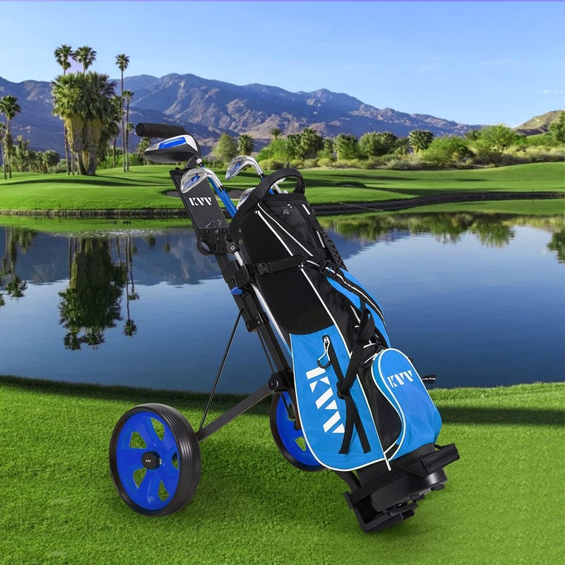 KVV 2-Wheel Junior Golf Cart for 3-10 Years Old Adjustable Upper Bracket - Image 5