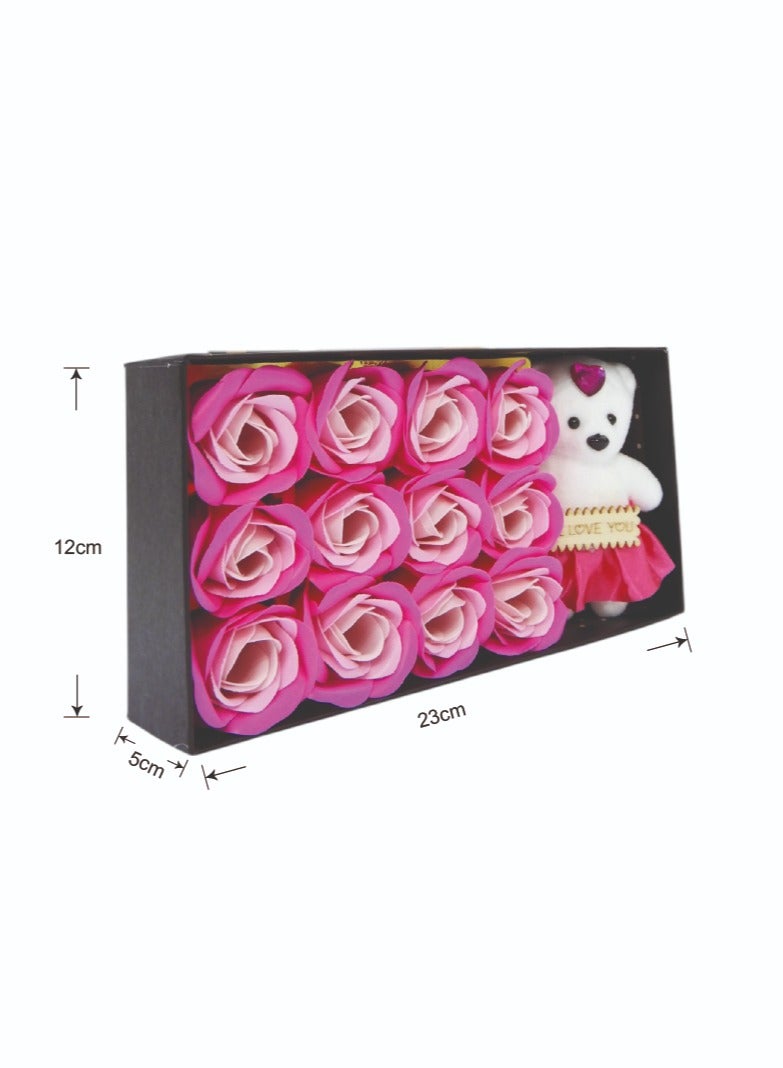 BABAZAM Fragrant Gift Rose Soap Flower Infuse Your Senses with the Allure of Fresh Roses Pink - Image 1