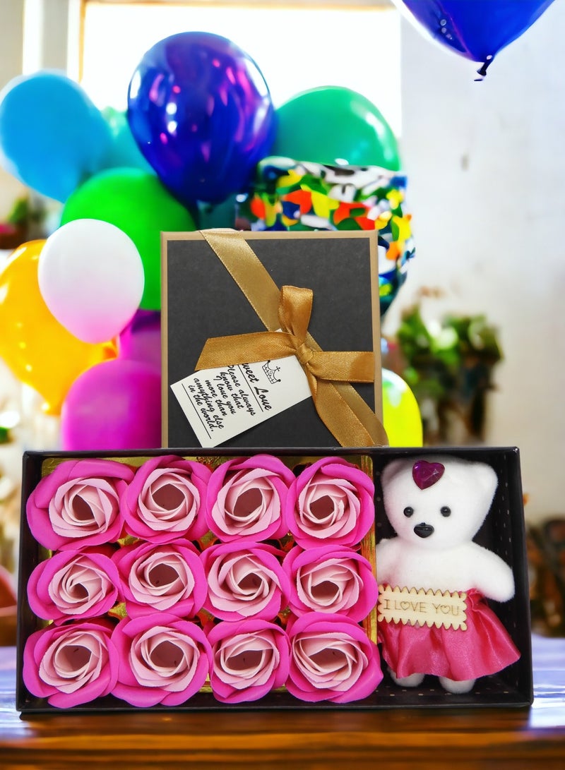 BABAZAM Fragrant Gift Rose Soap Flower Infuse Your Senses with the Allure of Fresh Roses Pink - Image 4