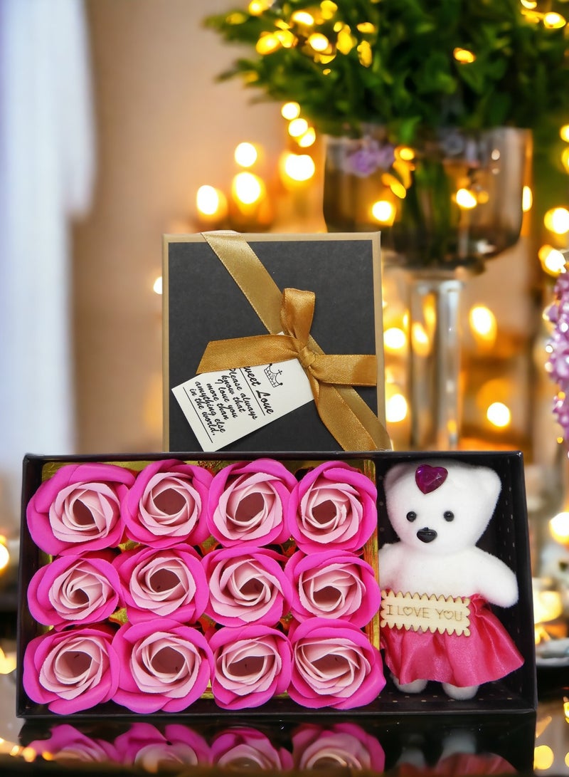BABAZAM Fragrant Gift Rose Soap Flower Infuse Your Senses with the Allure of Fresh Roses Pink - Image 5