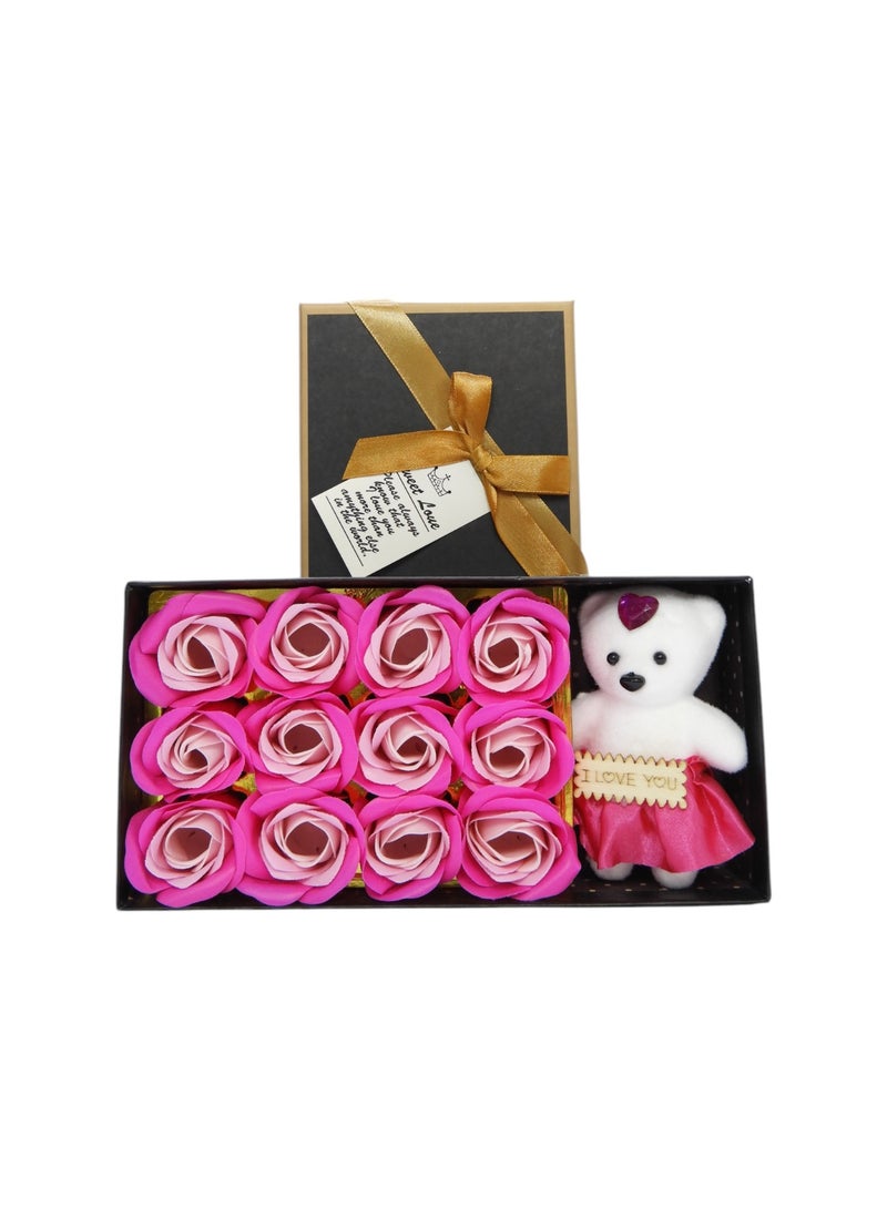 BABAZAM Fragrant Gift Rose Soap Flower Infuse Your Senses with the Allure of Fresh Roses Pink - Image 2