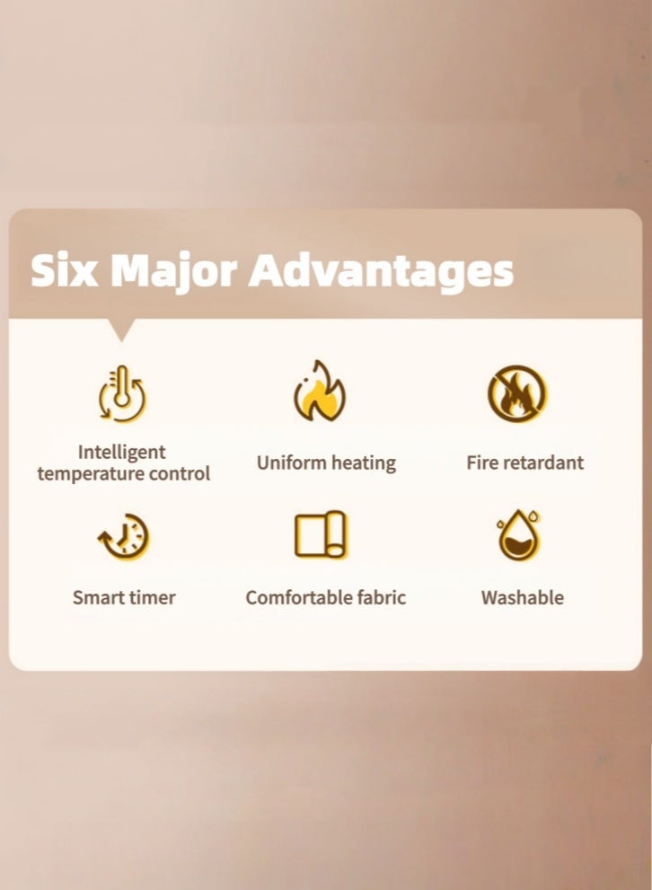 لولكس وسادة تدفئة لولاكس، وسادة تدفئة كهربائية مصممة لتخفيف آلام الظهر والرقبة والساق، تتميز بإعدادات متعددة لدرجة الحرارة، وإيقاف تلقائي، وقابلة للغسل (12 × 24 بوصة، رمادي) - Image 3