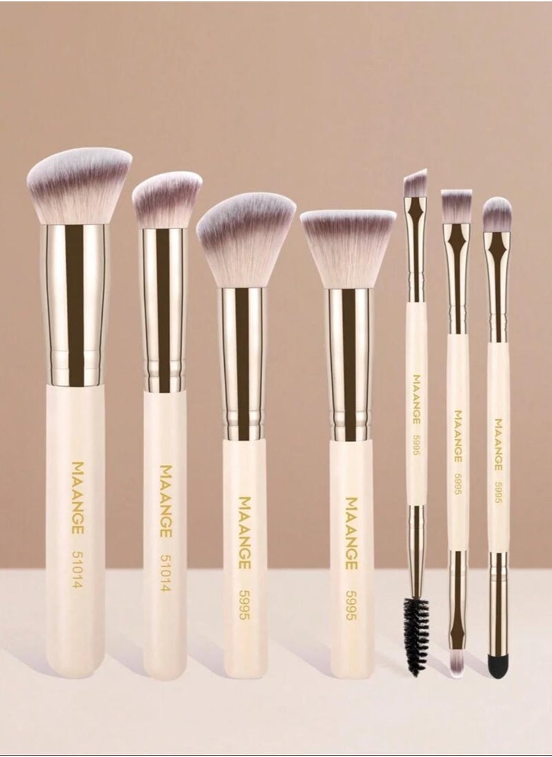 MAANGE - 7pcs Professional Makeup Brush Set - Image 1