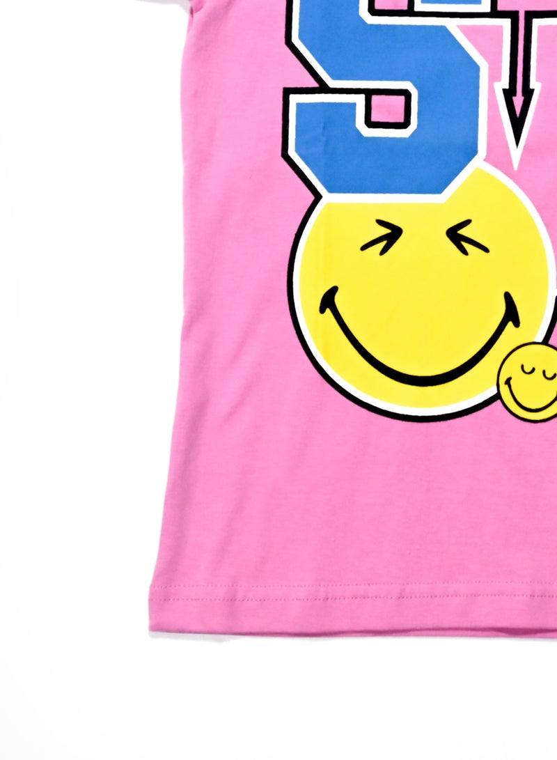 Smiley - Girls  Tshirt - Image 2