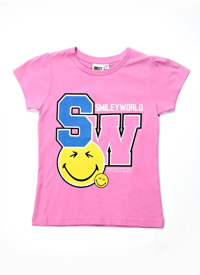 Smiley - Girls  Tshirt - pzsku/Z3088E982F3BBC9C9595EZ/45/_/1705585852/002a69ed-a25e-47d0-80c6-d6b391ba5977