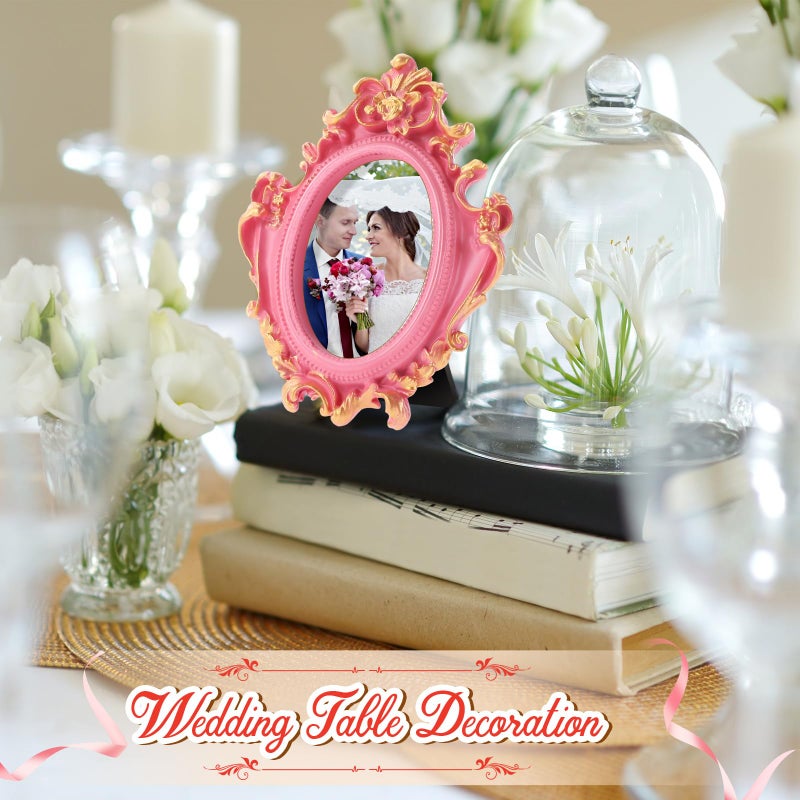 مايتيز Maitys 5 PCS Mini Picture Frames Vintage Tiny Frames عتيقة إطار صورة عتيقة الراتنجات المزخرفة - Image 2