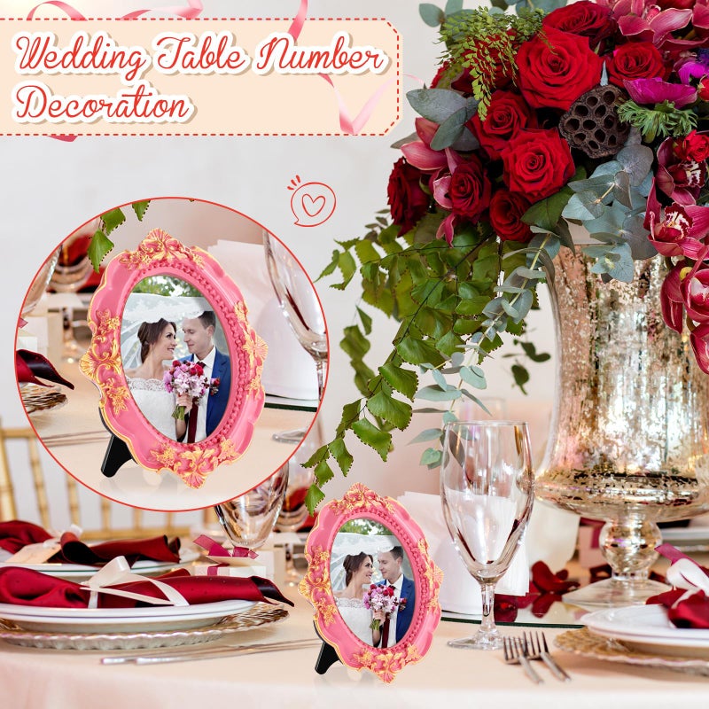 مايتيز Maitys 5 PCS Mini Picture Frames Vintage Tiny Frames عتيقة إطار صورة عتيقة الراتنجات المزخرفة - Image 4