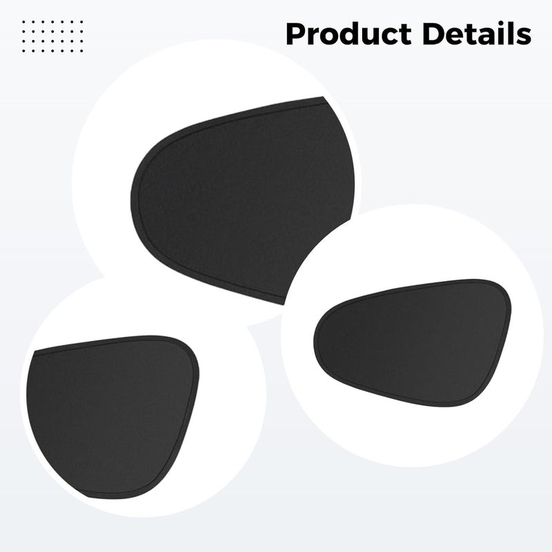 Car Window Sun Shade, 2 Pcs Static Cling Blackout Panel, 18.9 X 13.8 in, Universal Sun Protection - Image 2