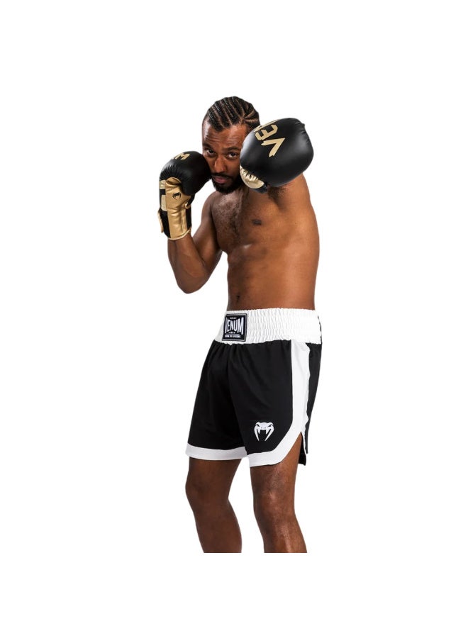 VENUM CLASSIC BOXING SHORTS BLACK/WHITE - Image 2