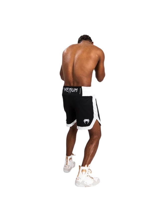 VENUM CLASSIC BOXING SHORTS BLACK/WHITE - Image 3