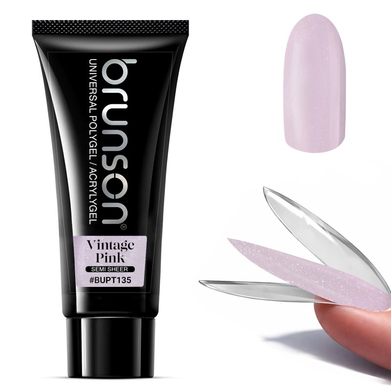 Polygel for Nails 100g- Brunson Universal Poly Gel Nail Builder Extension for Nail Art Design – High-Viscosity Builder Gel - Professional Acrygel for Nail Extensions | Sandwich Dual Form Technique