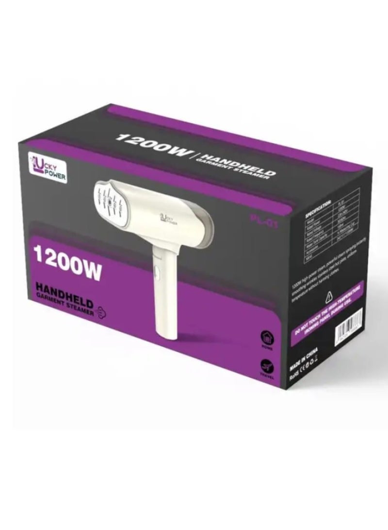   لكي بور جهاز كي الملابس بالبخارمحمول باليد مريح وسريع صغير الحجم وخفيف الوزن بقدرة 1200 واط مناسب للسفر - Image 1