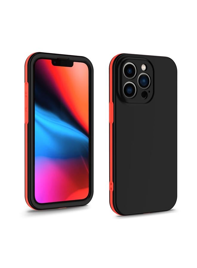 زبون جراب لهاتف iPhone 13 Pro Max، جراب حماية كامل بلونين، 3 في 1 - Image 1