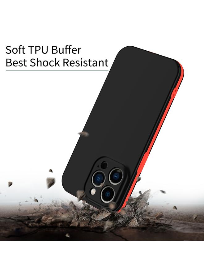 زبون جراب لهاتف iPhone 13 Pro Max، جراب حماية كامل بلونين، 3 في 1 - Image 3