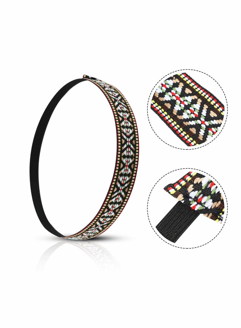 SYOSI Hippie Costume Set for Women Kit Includes Sunglasses, Peace Sign Necklace and Peace Sign Earring, Bohemia Headband for 60s 70s Party Accessories - Image 3