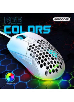 GOODONE2 G300 Wired Gaming Mouse, 7200 DPI, 6 Programmable Buttons, 2 Back Cover interchangeable, PC/Mac Computer and Laptop Compatible  - Image 3