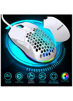 GOODONE2 G300 Wired Gaming Mouse, 7200 DPI, 6 Programmable Buttons, 2 Back Cover interchangeable, PC/Mac Computer and Laptop Compatible  - Image 5