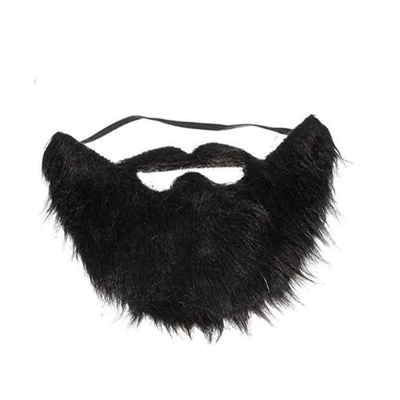 BinaryABC Fake Beard and MustacheHalloween Costume Party Festival Supplies Black - Image 2