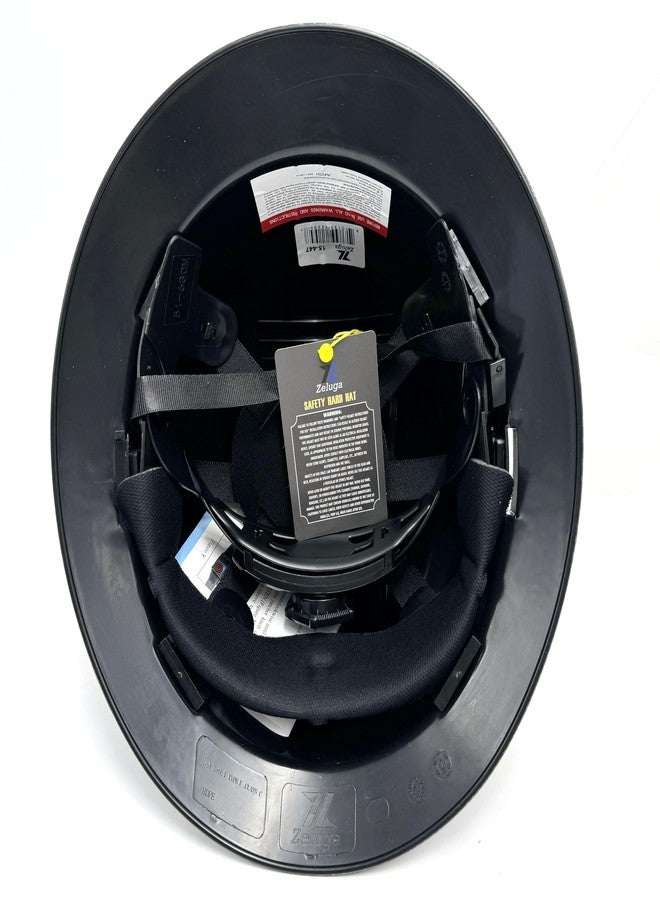 Zeluga High Density Polyethylene Full Brim, Hard Shell, Water Transfer Printing and Vented Hat (Carbon Fiber Black Bright) - Image 4