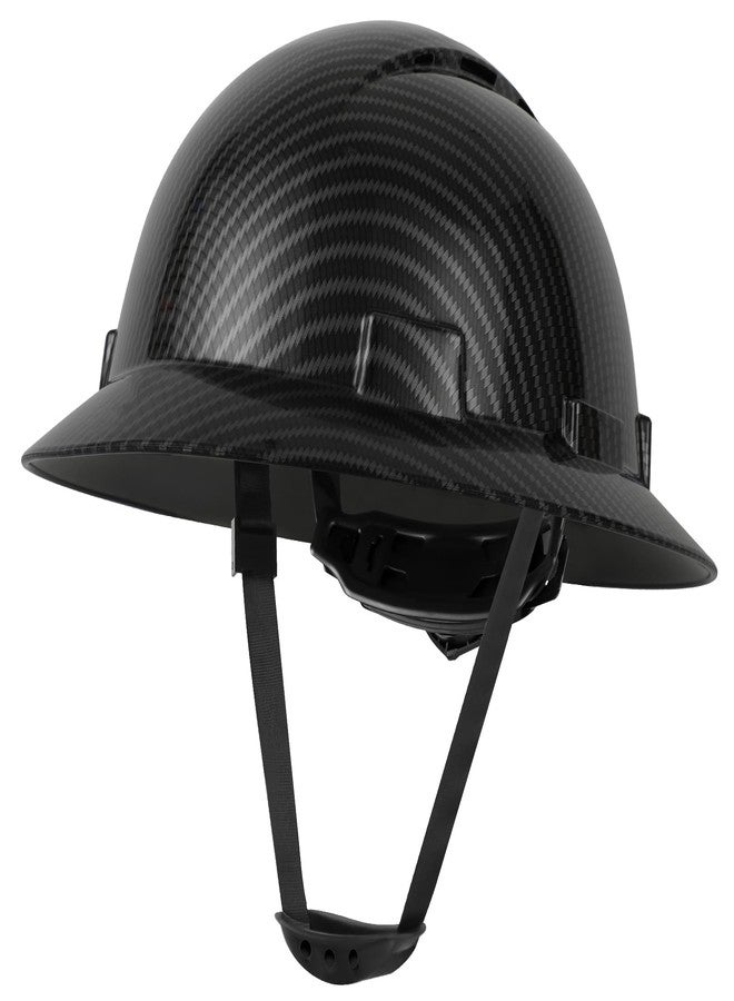 Zeluga High Density Polyethylene Full Brim, Hard Shell, Water Transfer Printing and Vented Hat (Carbon Fiber Black Bright) - Image 2