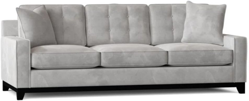 Modern 93\" Square-Arm Convertible Sofa Bed