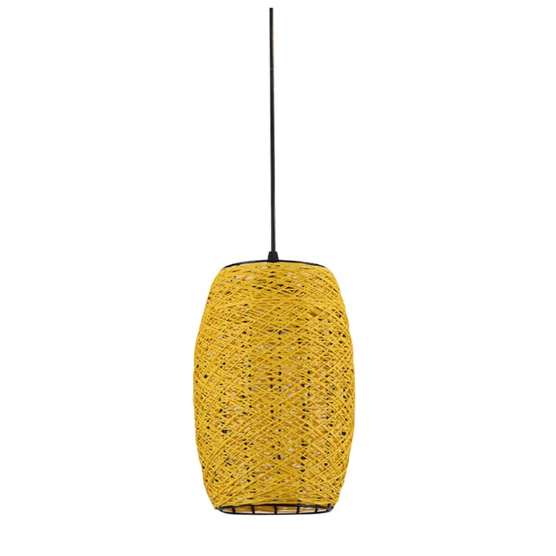 2pcs Weaving Light Rustic Rattan Woven Ceiling without Bulb - Image 1