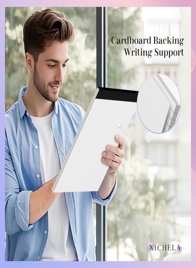 Nichela 60 Sheets Legal Pads 8.5 x 11 Pack of 2 White Note Pads 8.5 x 11 Notepad 8.5 x 11 Perforated Writing Pads Lined Paper Pads Wide Ruled Pad of Paper 30 Sheets Notebook for Study, To-Do Lists, Office - Image 4