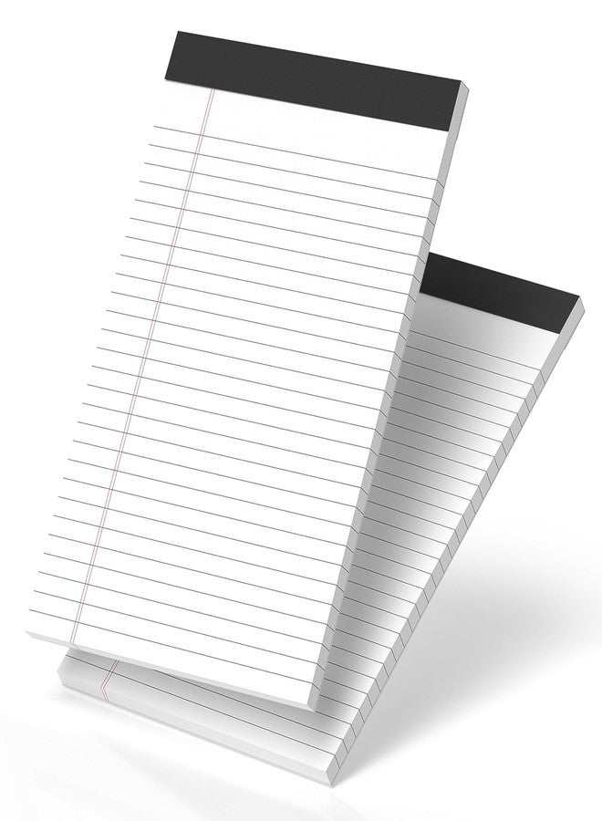Nichela 60 Sheets Legal Pads 8.5 x 11 Pack of 2 White Note Pads 8.5 x 11 Notepad 8.5 x 11 Perforated Writing Pads Lined Paper Pads Wide Ruled Pad of Paper 30 Sheets Notebook for Study, To-Do Lists, Office - Image 1