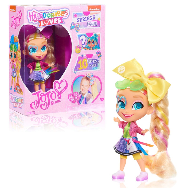 Just Play Hairdorables Loves JoJo Siwa Unicorn Surprise Includes 10 Surprise Accessories Kids Toys for Ages 3 Up by Just Play - Image 2