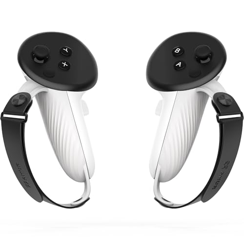 AMVR Controller Grips Compatible with Meta/Oculus Quest 3S/Quest 3, Silicone Accessories Non-Slip Handle Cover - Image 1