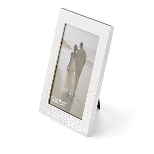 nambe Dazzle Picture Frame, 5" x 7" | Photo Frame with Tempered Glass | Vintage and Contemporary Design | Tabletop Display Family, Friends, Wedding Gift, Home Office Décor | Silver Plate and Glass - Image 2