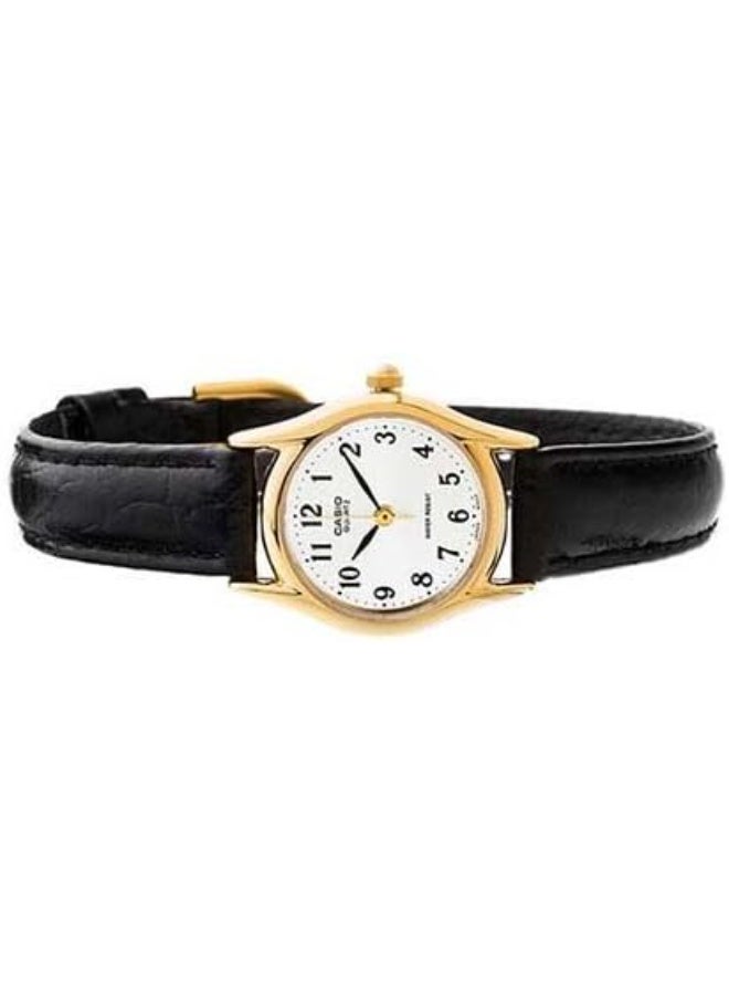Casio LTP-1094Q-7B1 Ladies Analogue Leather Band Watch - Image 2