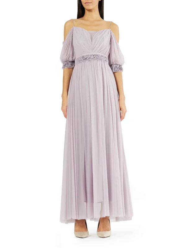 امري Embroidered Tulle Dress