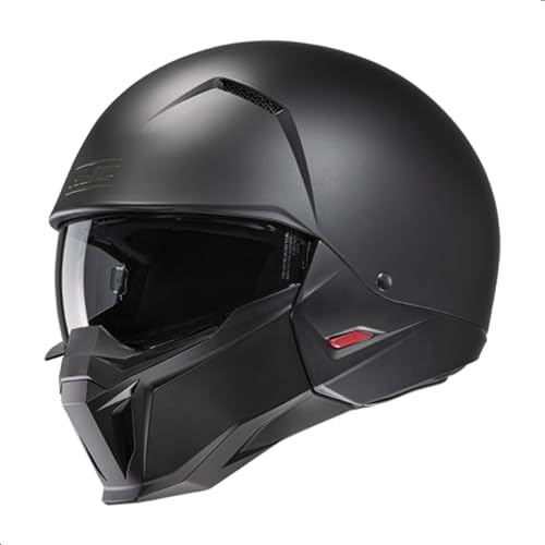 HJC i20 Solid Open Face Motorcycle Helmet DOT Approved Semi Flat Black XLarge - Image 1