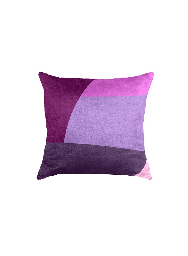 RIZARIES SuperSoft Purple Mist Geo Throw Cushion - Image 1