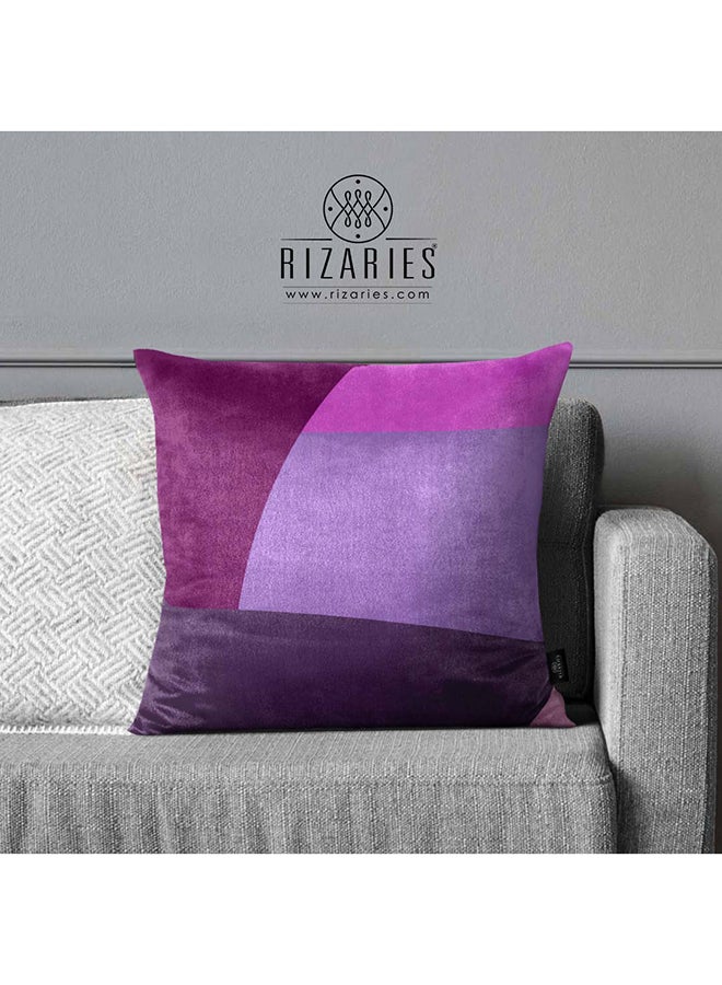 RIZARIES SuperSoft Purple Mist Geo Throw Cushion - Image 2
