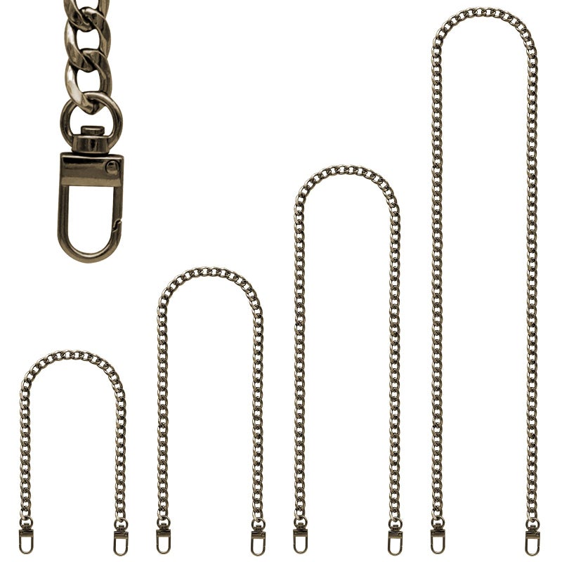RAPUDA Purse Chain Strap 4 Pieces Different Sizes Bag Chain Strap Metal Chain Straps for DIY Purse Handbag Shoulder Crossbody Bag 154 Inch 236 Inch 314 Inch 472 Inch Bronze