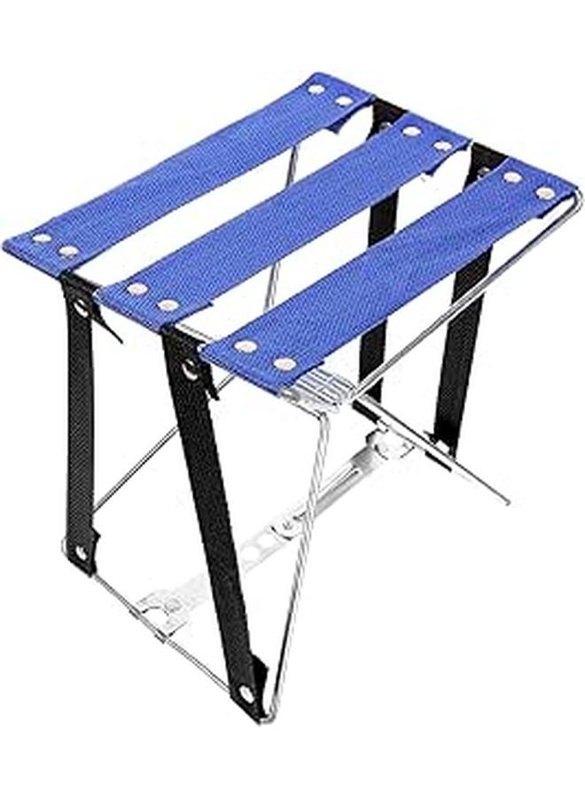 Lightweight Portable Folding Stool Compact Chair For Outdoor Hiking Fishing Travel Blue - Image 1