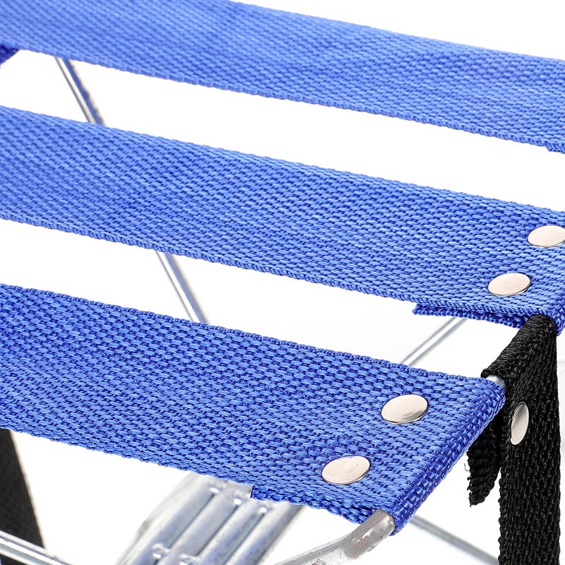 Lightweight Portable Folding Stool Compact Chair For Outdoor Hiking Fishing Travel Blue - Image 5