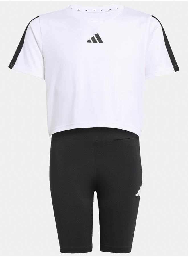Adidas train essentials 3-stipes set women's youth/baby jogger  - Image 2