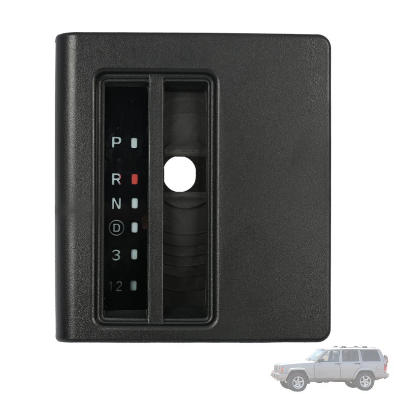 غطاء مؤشر نقل الحركة الأوتوماتيكي Getfarway متوافق مع جيب شيروكي XJ 1997 1998 1999 2000 2001 استبدال 55115615 5EK03TRM غطاء وحدة التحكم الأوتوماتيكية