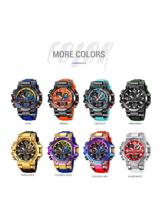 ستريف ساعات الرجال متعددة الوظائف الرياضية ساعات LED الرقمية للماء - Image 5