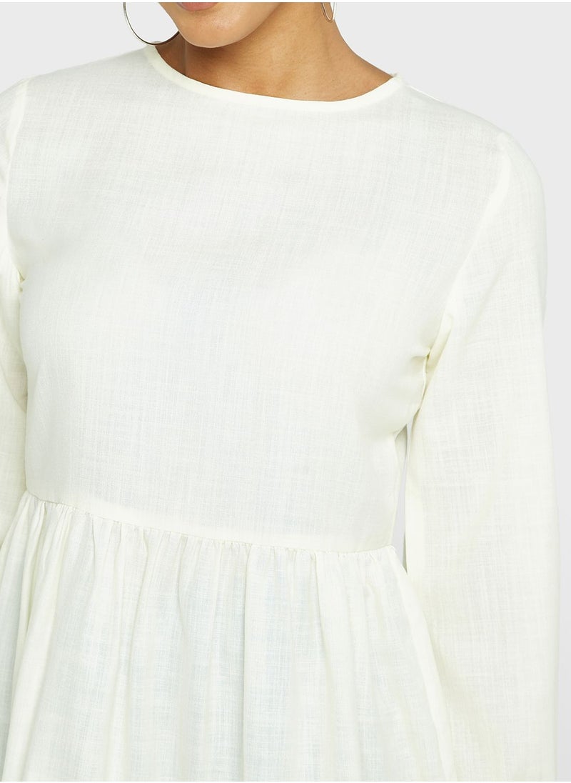 Khizana - Tiered Solid Tunic - Image 1