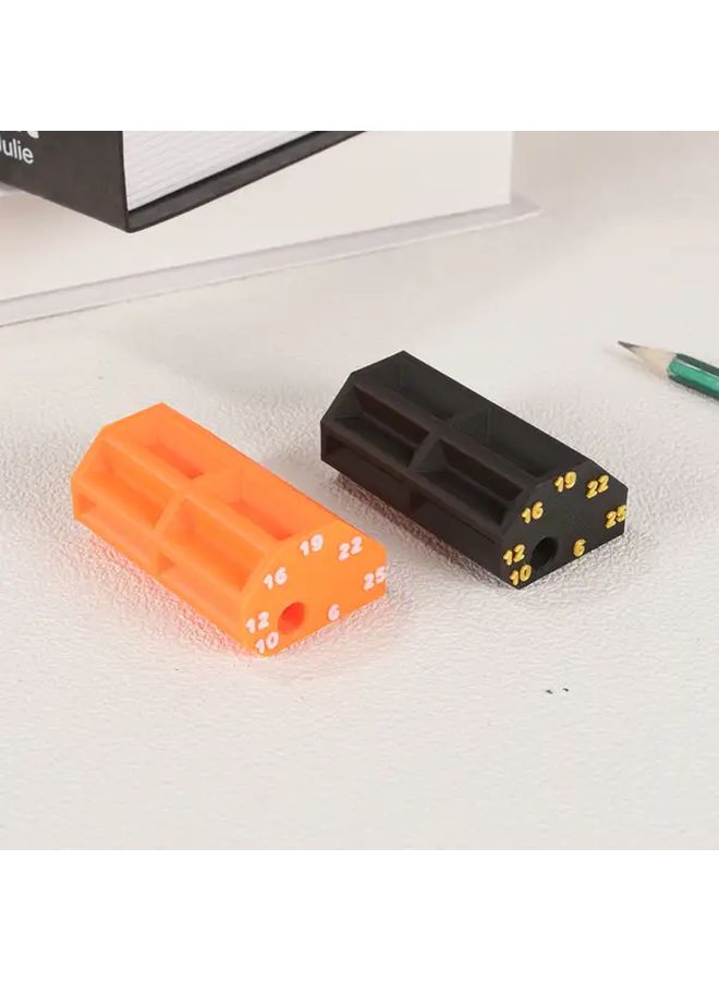 Orange Heavy Duty Plastic Carpenter Marking Gauge 6 to 25mm Multi Size Ruler - Image 5