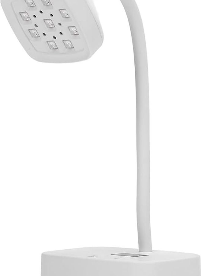 Portable 27W Nail Lamp with Rechargeable Battery Adjustable Gooseneck for Gel Nails - Image 1