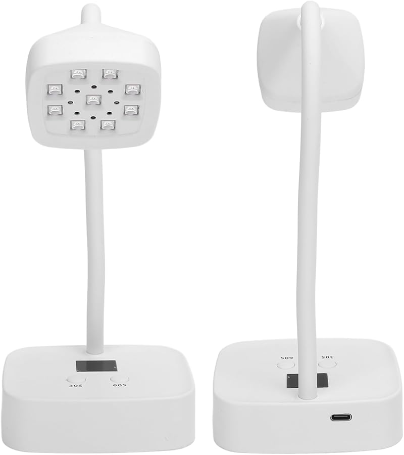 Portable 27W Nail Lamp with Rechargeable Battery Adjustable Gooseneck for Gel Nails - Image 4