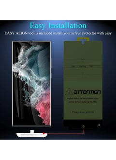 NAFO ELTERAZONE Privacy Screen Protector for Samsung Galaxy S22 Ultra, Pack of 2  - Image 3