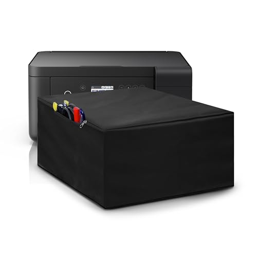 Alifiya Dust Proof Washable Printer Cover for Epson L4260 / L4160 / L6160 / L3216 / L3101 Ink Tank Multifunction Printer - Black - Image 1