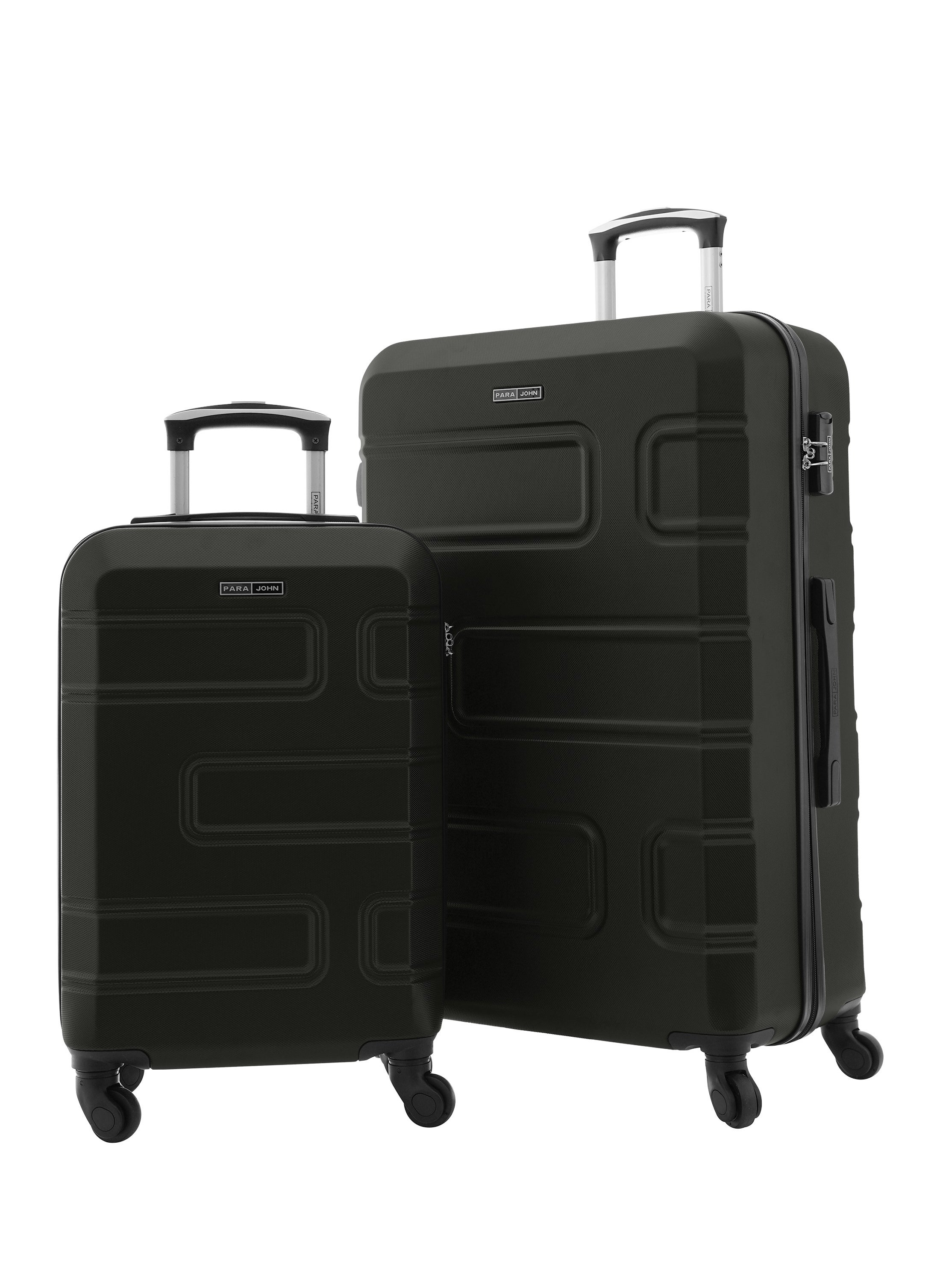 Neo ABS Hardside Spinner Luggage Trolley Set Grey 